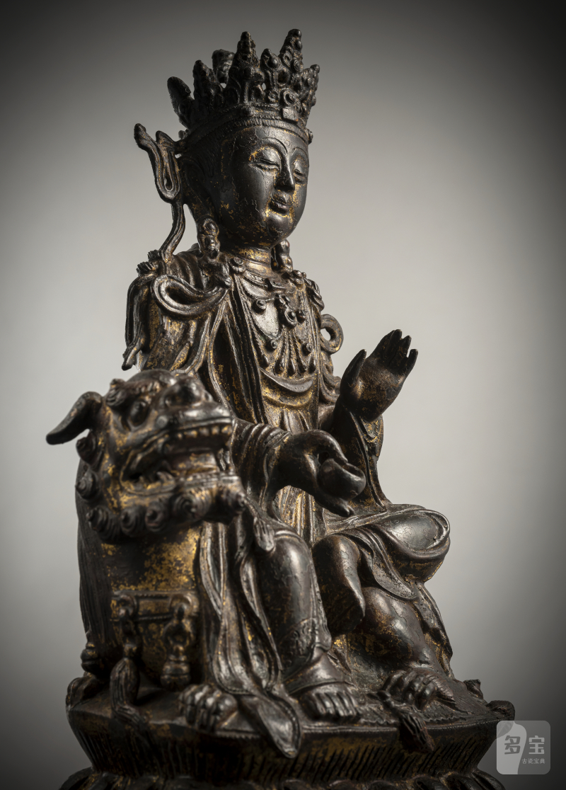 A BRONZE FIGURE OF GUANYIN - 图3